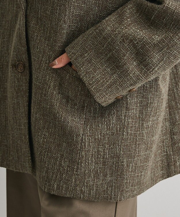 CRAFT STANDARD BOUTIQUE ツイードジャケット Dark Brown