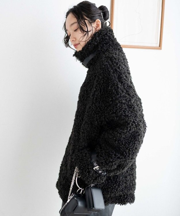 WEGO ボアフライトジャケット ブラック