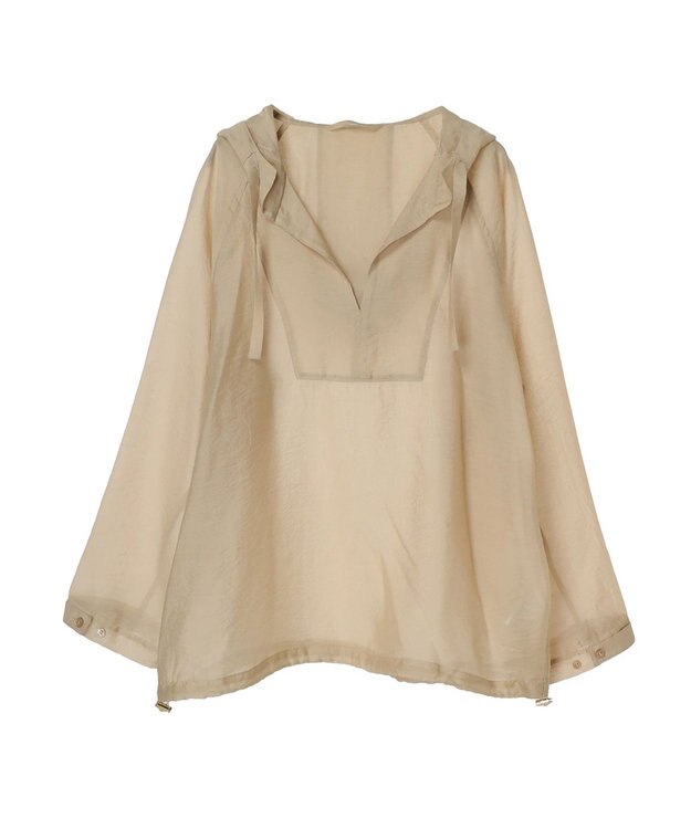 AMERICAN HOLIC 接触冷感シアーアノラックパーカー Light Beige