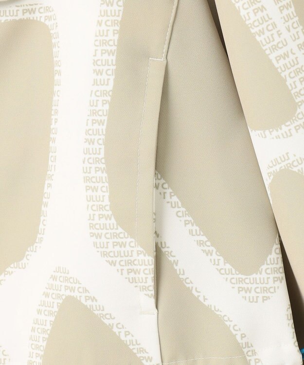 PW CIRCULUS 【WOMEN】プリント ウエスト2WAY アノラック ゴルフウェア レディース ベージュ系5