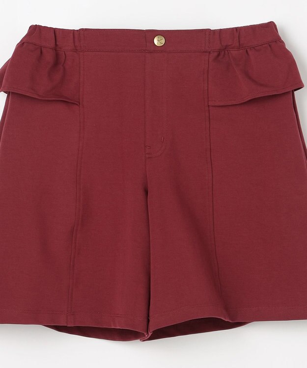 組曲 KIDS 【150-160㎝】ソフトストレッチ ショートパンツ ボルドー
