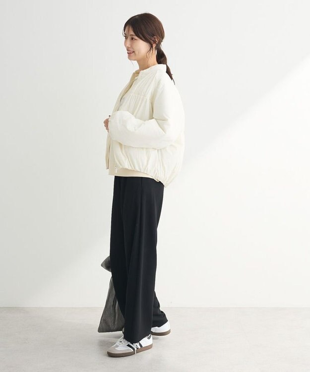 Green Parks 中綿シャーリングブルゾン Ivory