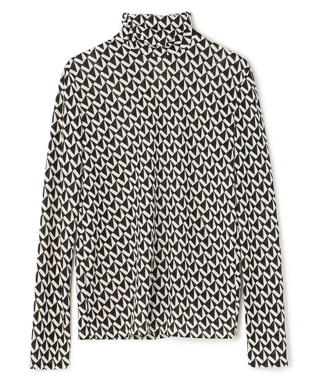 BEIGE， 【洗える】MODESTO / ジャージーストレッチタートルトップス Monotone