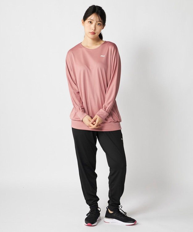 OP／FILA 【FILA】水陸両用フィットネスウェア 2点セット ダークピンク