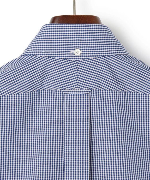 J.PRESS MEN 【PREMIUM PLEATS / 形態安定】ギンガムチェック ドレスシャツ / B.D. ネイビー系3