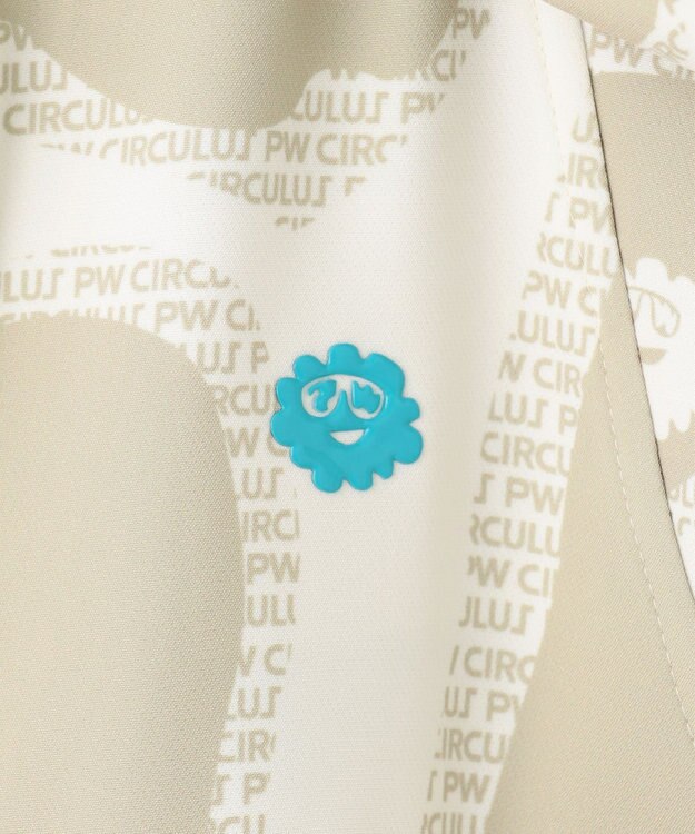 PW CIRCULUS 【WOMEN】プリント ウエスト2WAY アノラック ゴルフウェア レディース ベージュ系5