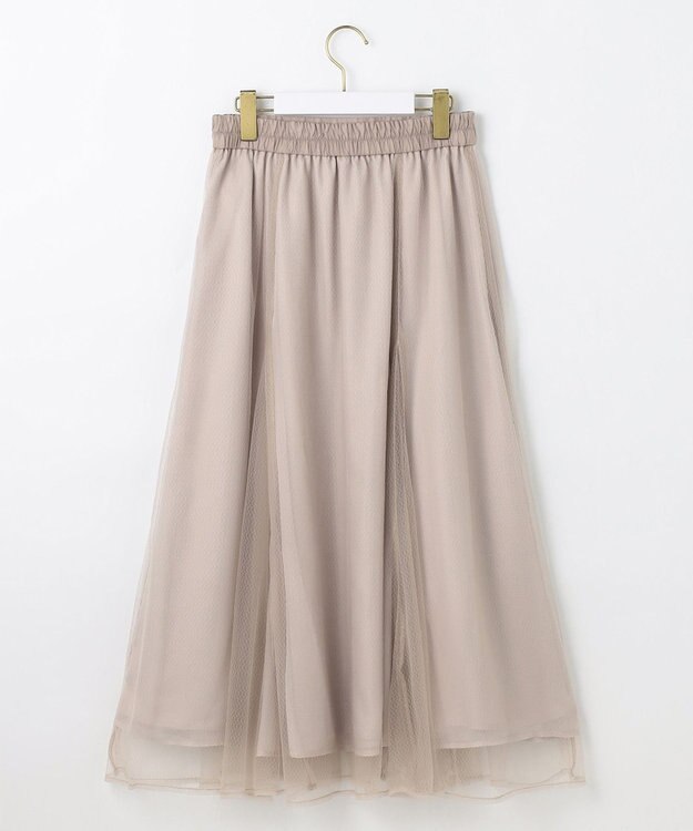 ANY SIS 【洗える】ラッセルチュールマチ スカート アイボリー