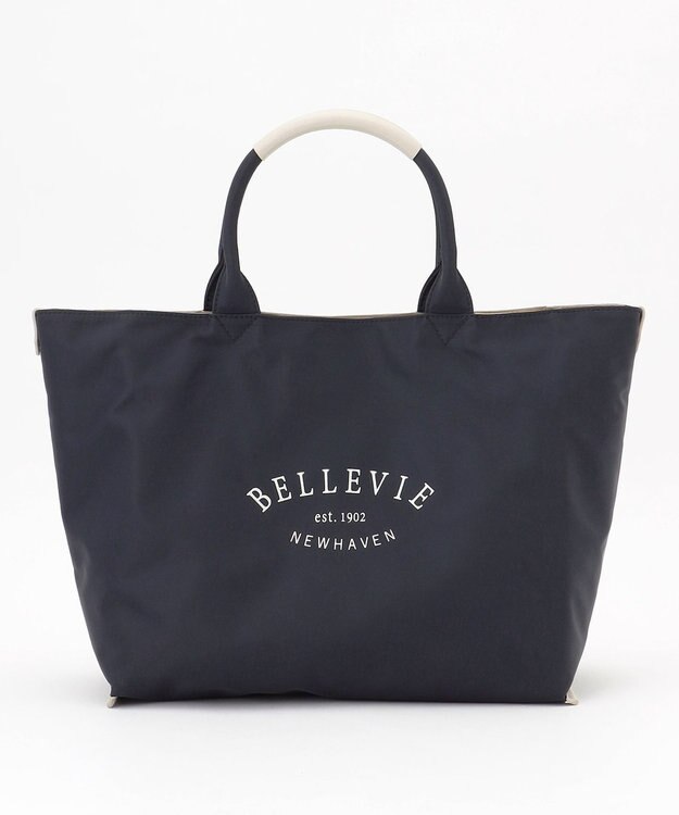 J.PRESS LADIES 【リバーシブル】ナイロン トート ネイビー系