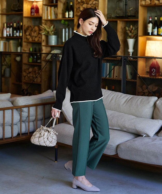 Tiaclasse キルティング巾着ショルダーバッグ アイボリー