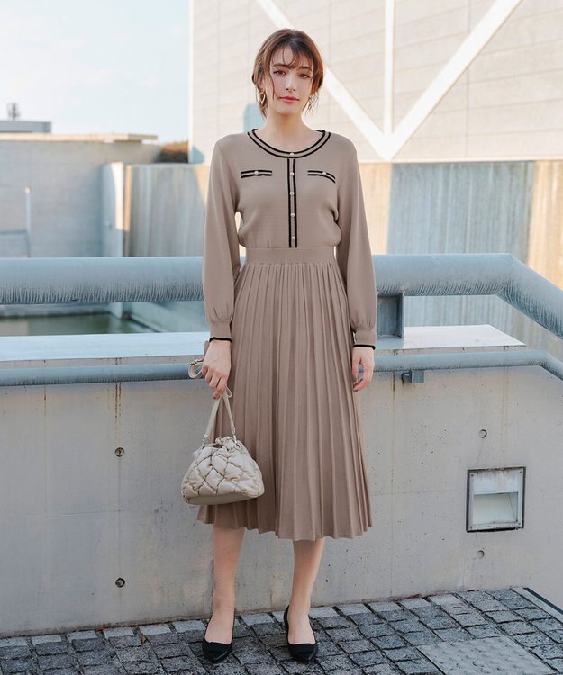 Tiaclasse キルティング巾着ショルダーバッグ アイボリー