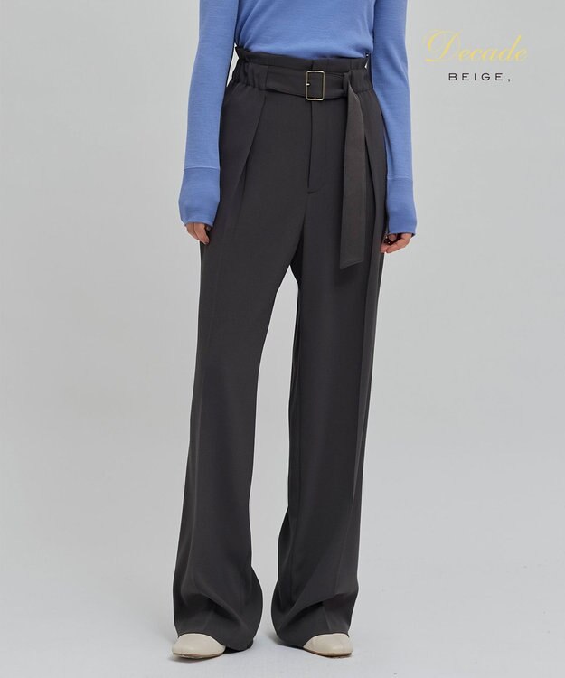 BEIGE， 【洗える】CINDY / ワイドパンツ C.Gray