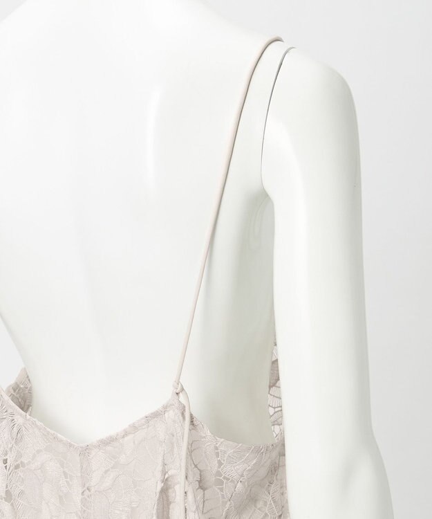 23区 【GOLD LABEL/見上愛さん着用】BROCHEレース キャミソール ワンピース ベージュ系