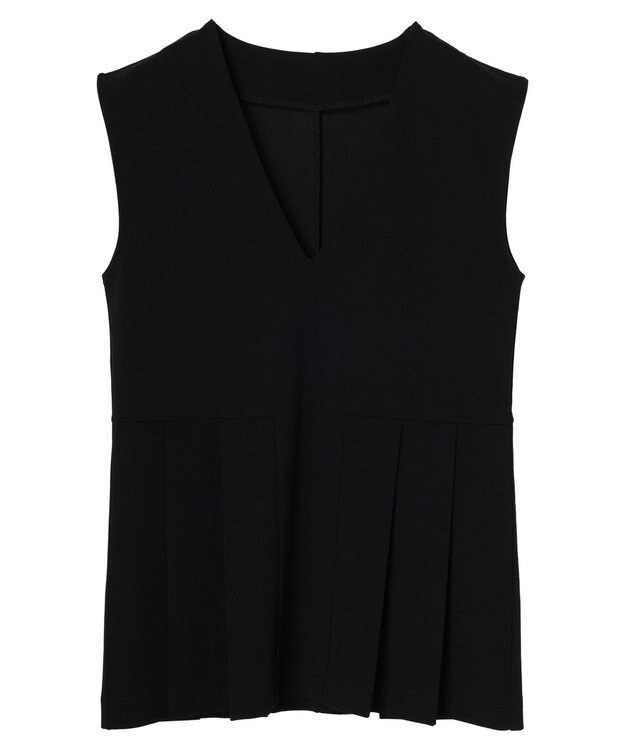 Green Parks ・Ｐｅｔｉｔ　Ｆｌｅｕｒ　サイドプリーツベスト Black