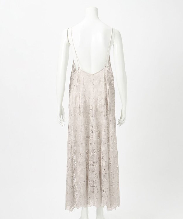 23区 【GOLD LABEL/見上愛さん着用】BROCHEレース キャミソール ワンピース ベージュ系