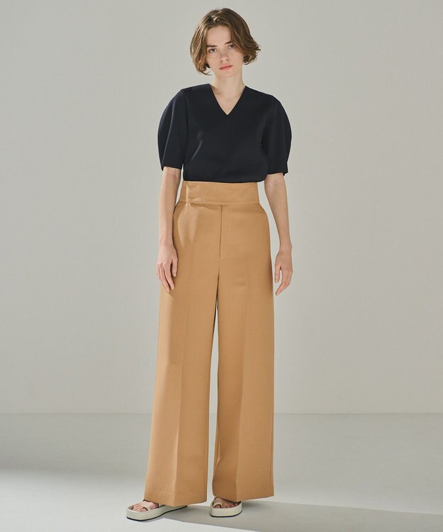 uncrave 【UVカット】サスティナブルUV ボリュームスリーブニット ネイビー