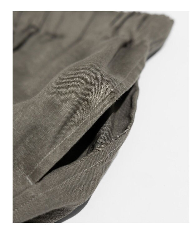 LENO LINEN EASY  PANTS 【UNISEX】/ リネンイージーパンツ KHAKI