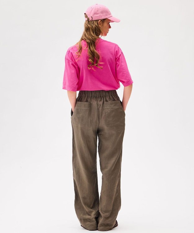 LENO LINEN EASY  PANTS 【UNISEX】/ リネンイージーパンツ KHAKI