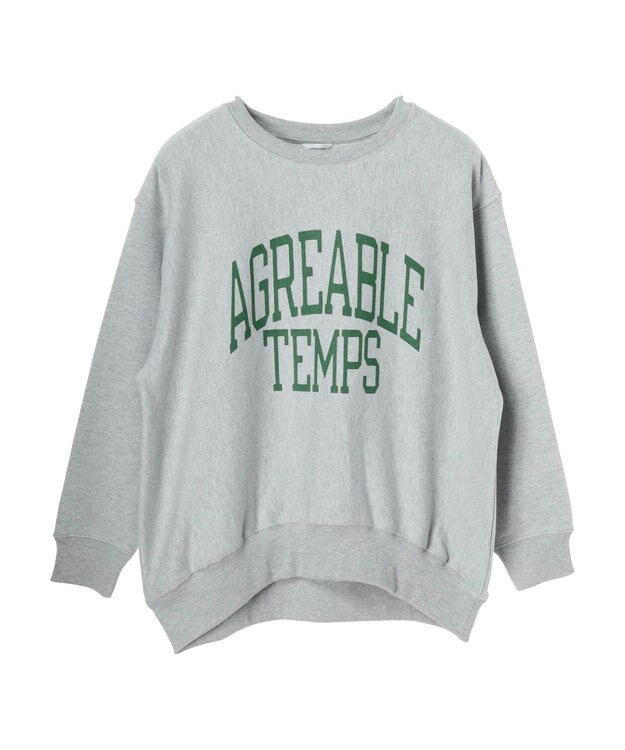 AMERICAN HOLIC ネップ裏毛ロゴスウェット Light Gray Mixture