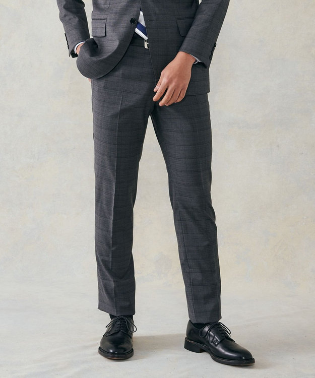 J.PRESS MEN 【J.PRESS MOVING】REDA 1865 メランジウィンドーペーン スラックス グレー系4