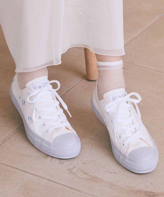 earth music&ecology 【予約】【別注】 CONVERSE×earth ALL FLW OX オフホワイト