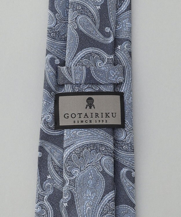 GOTAIRIKU GOTAIRIKU別注【日本製】シルク ネクタイ_ペイズリー柄 サックスブルー系4