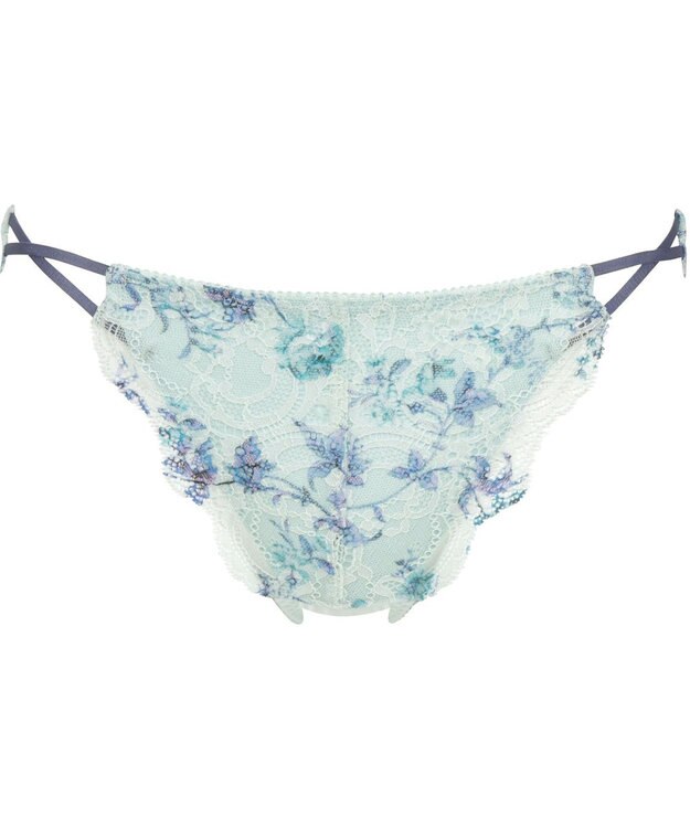 WACOAL Tバック ショーツ 【重力に負けないバストケアBra】 はきこみ丈あさめ BRA184とペア バックのかぶり広め レディース PRA484 /ワコール グレイッシュブルー