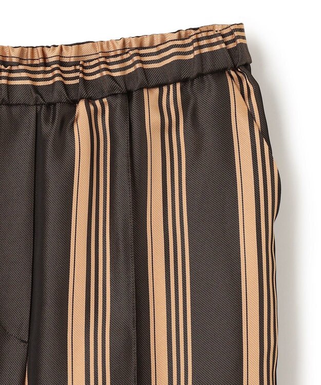 JOSEPH ビッグストライプ　キャロットトラウザーズ Beige/black