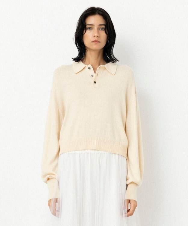 NAVE 【Nave・手洗い可】ポロニット アイボリー系