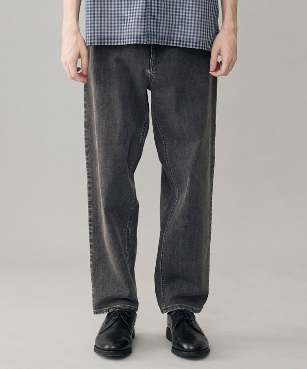 UNFILO MENS 【OCEANS YouTube 掲載】【UNFILO DENIM】 ワイドテーパード ブラック