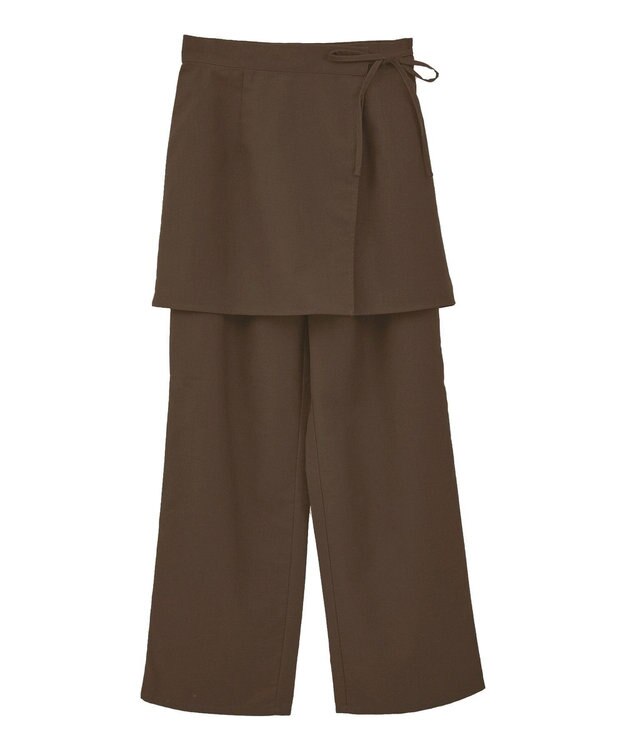 CRAFT STANDARD BOUTIQUE レイヤードデザインパンツ Brown
