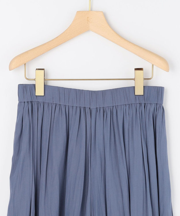 組曲 S 【先行予約】ギャザーライトデシン パンツ ダルブルー系