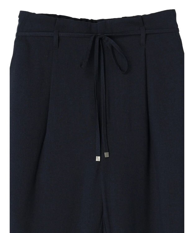 earth music&ecology リネンライクテーパードパンツ Navy