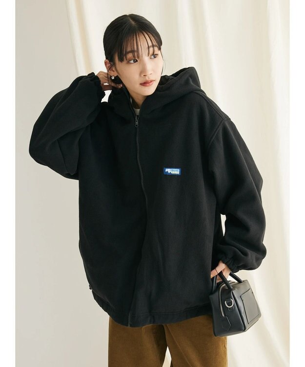 CRAFT STANDARD BOUTIQUE ナイロン×裏フリースリバーシブルブルゾンＬ／Ｓ Black