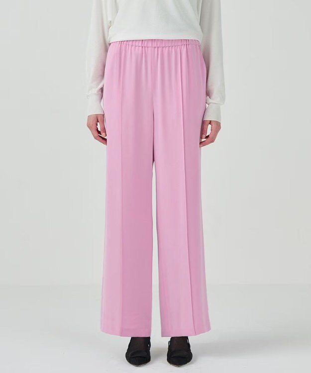 GRACE CONTINENTAL トリアセワイドイージーパンツ ピンク