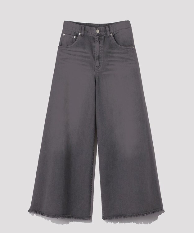 GRACE CONTINENTAL バギーデニムパンツ グレー