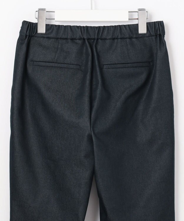 J.PRESS LADIES 【WEB限定・洗える】シャンブレーサテン テーパード パンツ 【WEB限定】ネイビーシャンブレー系