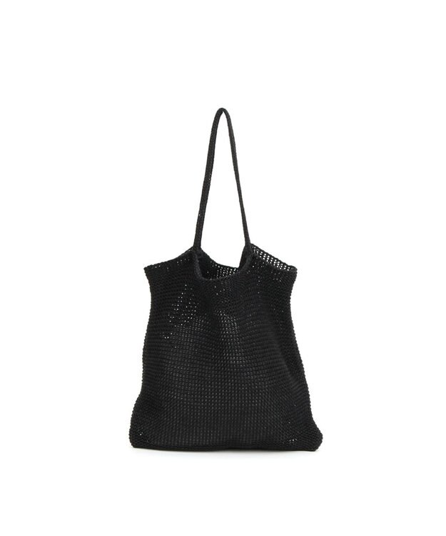 UNBILLION カシュカシュ cachecache / ラメ糸編みトートバッグ ブラック