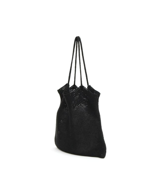 UNBILLION カシュカシュ cachecache / ラメ糸編みトートバッグ ブラック