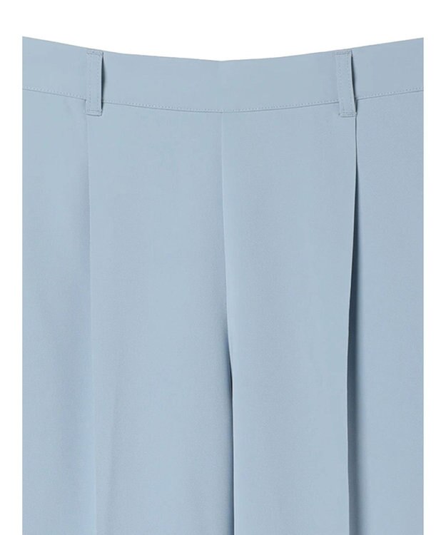 Green Parks きれいシルエットパンツ（とろみテーパード） Sax