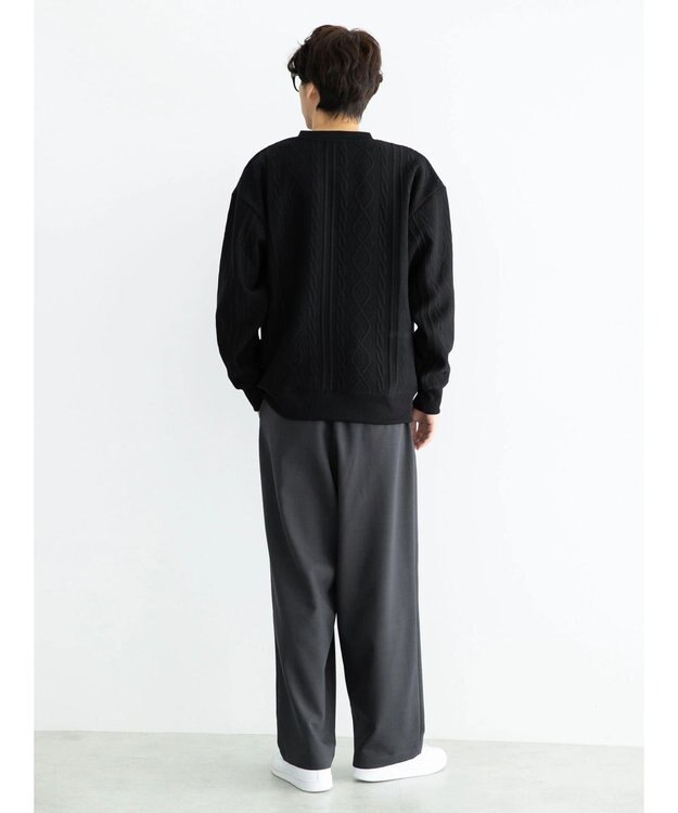 CRAFT STANDARD BOUTIQUE ケーブル柄カットプルオーバー1 Black