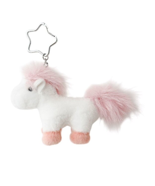 WEGO ふわふわポニーぬいぐるみキーホルダー 柄1