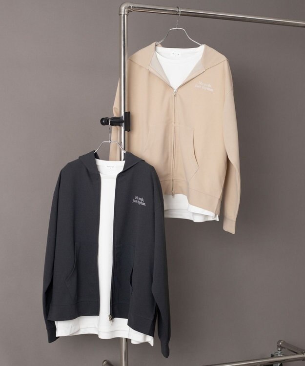 WEGO 【ユニセックス着用ITEM】アンサンブルZIPパーカー（LS） ブラック中濃色