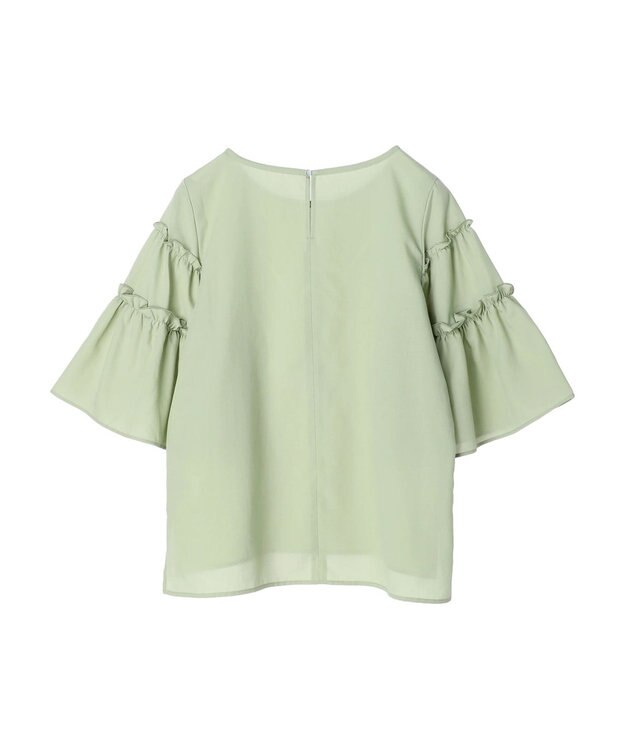 Green Parks ティアード袖ブラウス Light Green