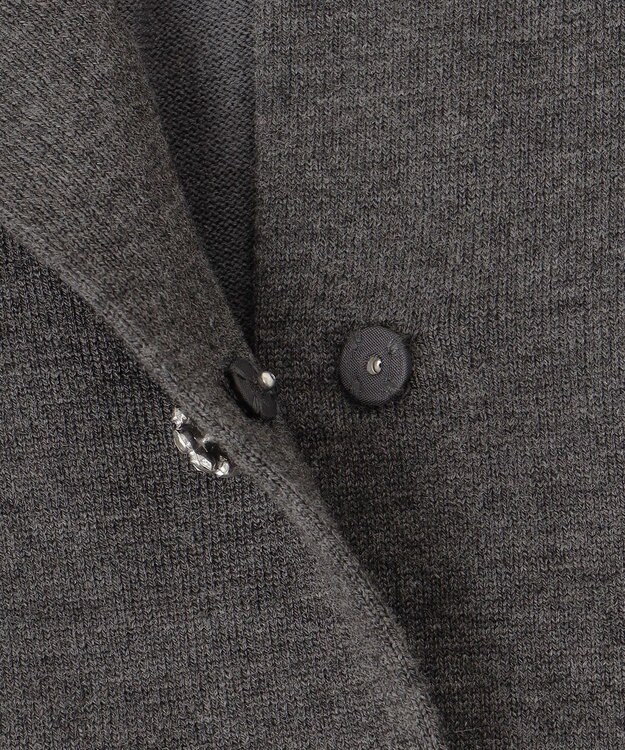 組曲 ビジューニット カーディガン グレー系