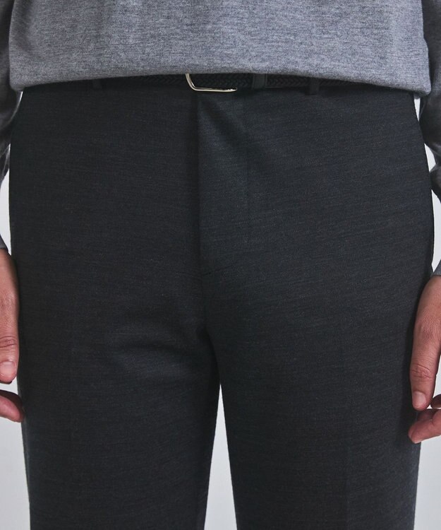 GOTAIRIKU セットアップ対応【洗える/ストレッチ/シワになりにくい】ウォッシャブルジャージー セットアップパンツ_無地（25年モデル） グレー系