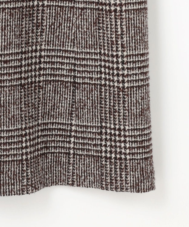 J.PRESS LADIES L ウールシルクツイードグレンチェック ジャンパースカート ブラウン系3