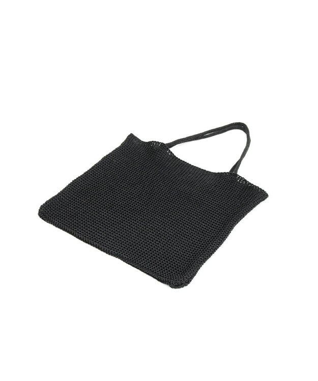 UNBILLION カシュカシュ cachecache / ラメ糸編みトートバッグ ブラック