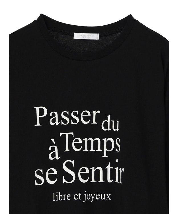 Green Parks 多段ロゴ半袖チュニック Black