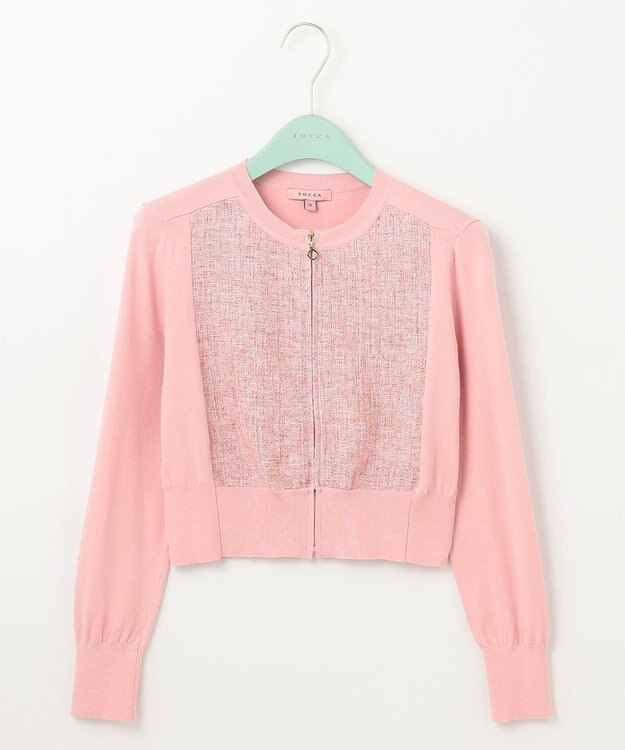 TOCCA 【洗える】PINK BASKET KNIT カーディガン ピンク系