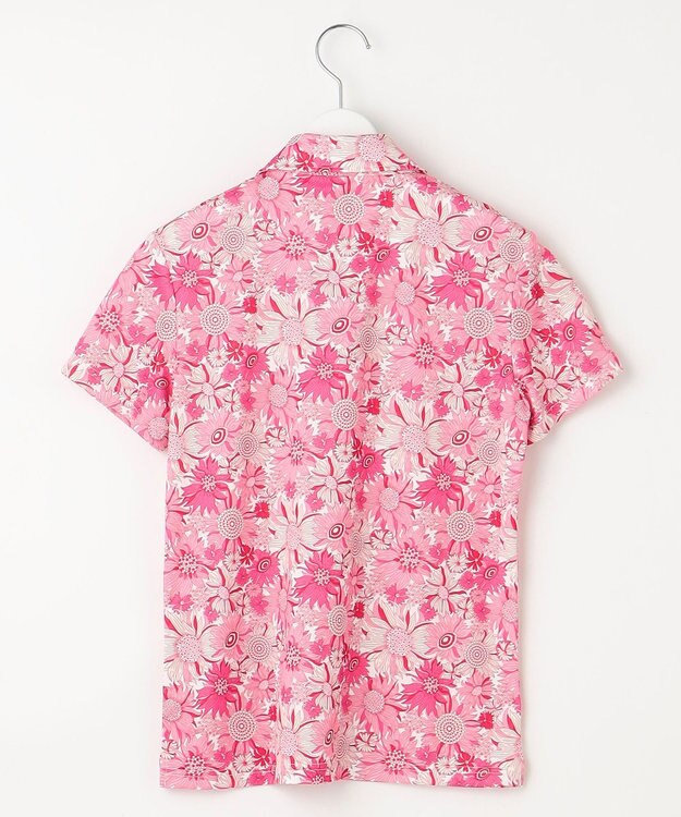 23区GOLF 【WOMEN】【UVケア/吸水速乾】スプリングフラワー柄 半袖ポロシャツ ピンク系5